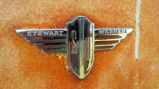 Vintage Stewart Warner Wing Emblem