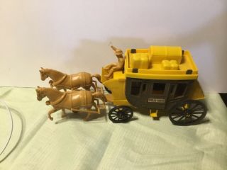 Wells Fargo Wild West Stagecoach In 7644 From Processed Plastic.