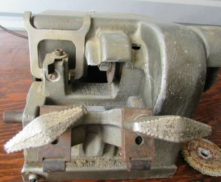 Vintage Cole National Key Machine with cutting wheels and brushes 3