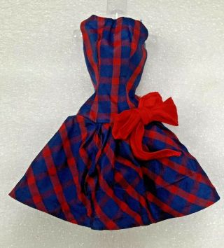 Vintage Barbie Htf Beau Bow Time Tagged Dress 1651 1966 Complete 1600 Series