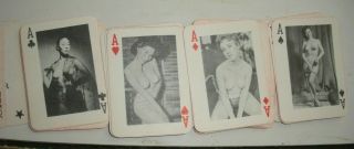 Vintage Beaux Belle pocket size women Playing Cards W/BOX Bettie Page 4