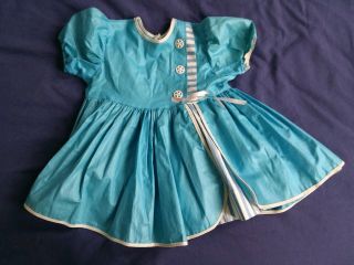 Vintage 1960 ' s Play Pal Playpal Sized Blue Dress NO DOLL 6
