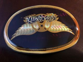 Aerosmith 1978 Vintage Pacifica Belt Buckle Draw the Line Walk this Way 4