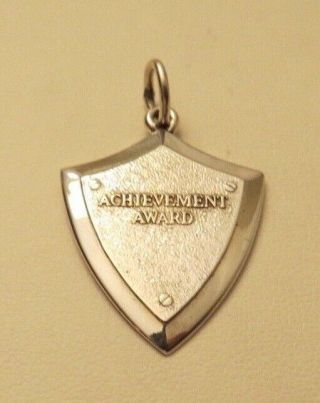2000 Tiffany & Co Sterling Silver Achievement Award Shield Charm