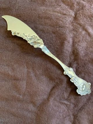 POPPY by Paye & Baker Art Nouveau Sterling Butter Knife 2