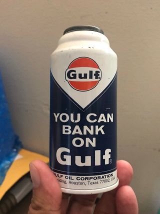 Vintage Gulf Oil Can Bank Houston Texas
