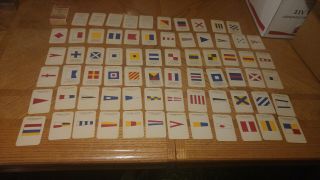 Vtg Set Of 70 Wwii International Signal Flag Cards Sunset Press,  Ww2 Us Navy Usn