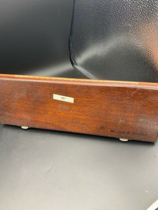 Vintage Brown And Sharpe Micrometer Depth Gage No 604 Wood box 5