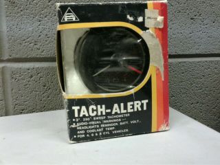 Vintage Nos Tach Alert Tachometer V4 V6 V8 3 " 250 Degree Sweep (d31)