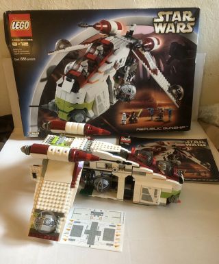 Lego Star Wars 7163 Republic Gunship Incomplete
