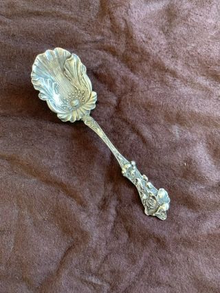 Poppy By Paye & Baker Art Nouveau Sterling 5 1/2 Inch Sugar Spoon