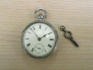 Antique Silver Pocket Watch - Thomas Peter Hewitt - Lancashire Watch Co - 1899