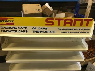 Vintage Stant Gas Tank Radiator Cap Metal Store Display Rack 2