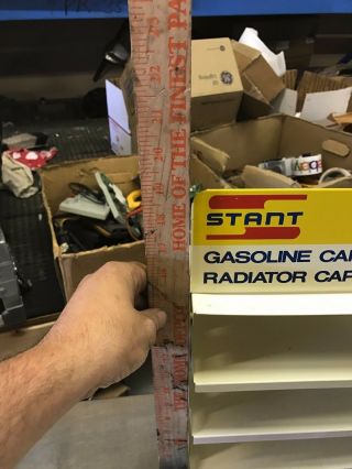 Vintage Stant Gas Tank Radiator Cap Metal Store Display Rack 3