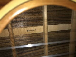 Vtg Daion Mugen Mark I 6 String Acoustic Guitar Made in Japan 109313 W/Case 2