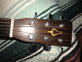 Vtg Daion Mugen Mark I 6 String Acoustic Guitar Made in Japan 109313 W/Case 3