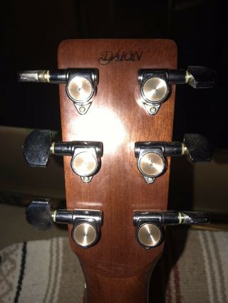 Vtg Daion Mugen Mark I 6 String Acoustic Guitar Made in Japan 109313 W/Case 4