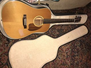 Vtg Daion Mugen Mark I 6 String Acoustic Guitar Made in Japan 109313 W/Case 6