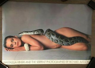 Vtg 24.  5 X36 Nastassja Kinski & The Serpent By Richard Avedon Poster 1981