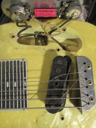 VINTAGE FENDER CHAMPION LAP STEEL GUITAR SERIAL 8514 ONLY, 12