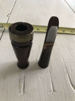 Vintage Billy Starks Green Hedge Duck Call
