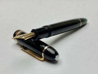 Vintage Montblanc Meisterstuck No.  149 Fountain Pen With A Tri - Tone 18c Gold Nib