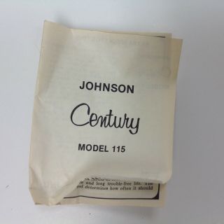 Vintage Johnson Century 115 Fishing Spin Cast Reel NOS 7