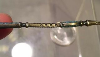 Antique 19th C.  David Andersen Sterling Silver Enamel Demitasse Spoon 6