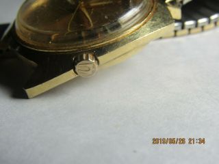 Vintage Men ' s Bulova Accutron M7 watch 14K gold case for parts/repair 270 4