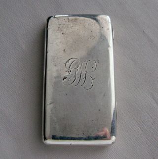 Antique George Wintle English Sterling Silver Cigarette/card Case C.  1889;g651
