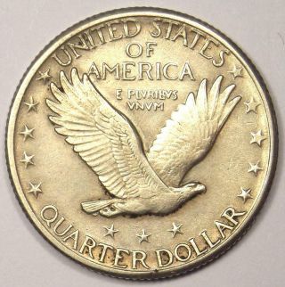 1920 - D Standing Liberty Quarter 25C - Choice AU / UNC Details - Rare Date Coin 2