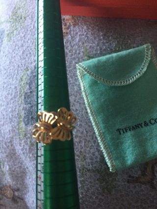 Rare Tiffany & Co Two Butterflies /butterfly 750 - 18k Yellow Gold Ring