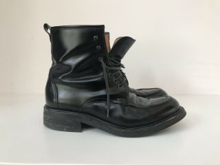 Vintage Gucci Men’s Black Leather Boots.  114 0138 Size 10 D Price Not Firm Obo