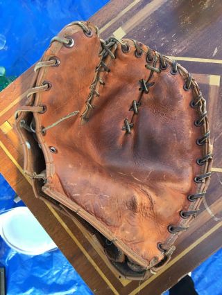 Vintage Nokona Joe Jackson Professional Model First Baseman Leather Glove