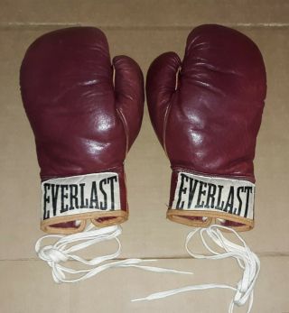 Vintage Everlast Pro fight Boxing gloves 8oz 2