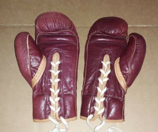 Vintage Everlast Pro fight Boxing gloves 8oz 3