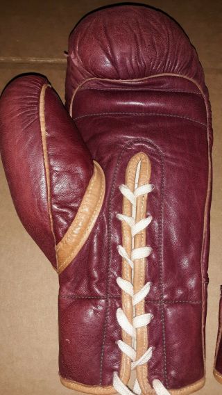 Vintage Everlast Pro fight Boxing gloves 8oz 4