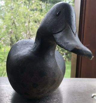 Vintage Hand Carved Wood Duck Decoy