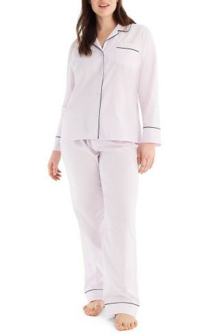 Nwt J Crew Long Sleeve Vintage Pajama Set Xl Smoky Wisteria H4364 $95 2018