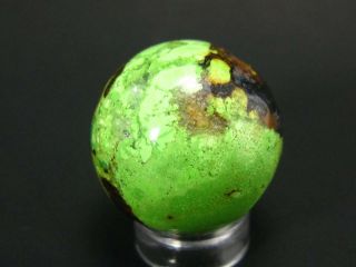 Rare Green Gaspeite Sphere Ball From Australia - 1.  0 "