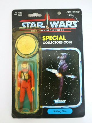 Star Wars Vintage Figures Kenner B - Wing Pilot 92 - Back The Power Of The Force