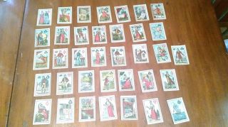Antique Tarot Cards,  " Early American Fortune Telling Cards " C.  1830 