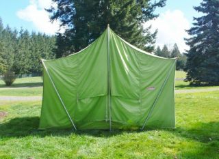 Canvas Tent Vintage Coleman Heritage 10 ' X 8 ' X 7 ' 4 