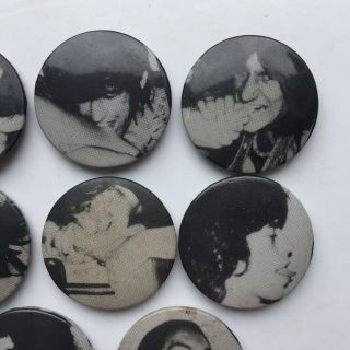 8x Vtg Og Rolling Stones Love You Live Promo 32mm Pin Badges 1977 Andy Warhol 4
