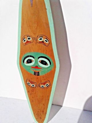 Antique Vintage Northwest Coast Native American Indian Art Canoe Paddle 2