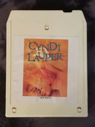 Rare 1986 Cyndi Lauper True Colors Ora 40313 8 Track Cartridge Tape Club Only