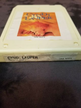 Rare 1986 Cyndi Lauper True Colors ORA 40313 8 Track Cartridge Tape Club Only 3