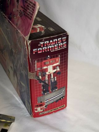 Vintage 1984 Transformers G1 Pepsi Optimus Prime Rare - Authentic 11