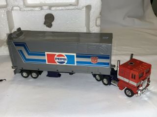 Vintage 1984 Transformers G1 Pepsi Optimus Prime Rare - Authentic 5