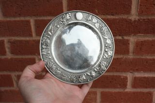19th Century Chinese Export Silver Tray Tuck Chang 88 Grams